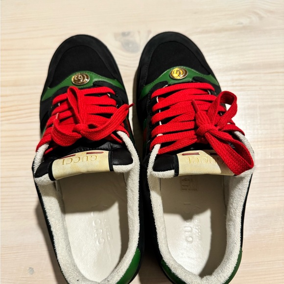 Gucci Screener Suede Black Green - Picture 3 of 6